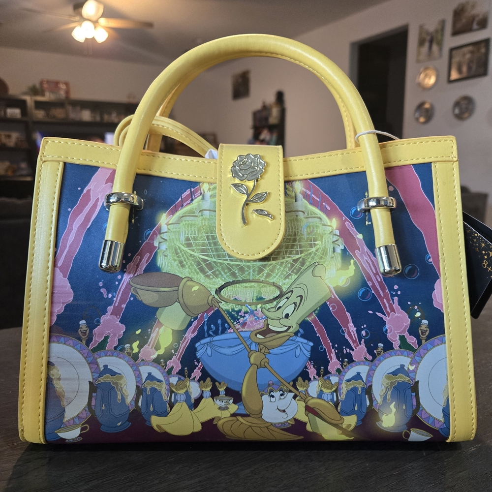 Loungefly Yellow and Blue Crossbody Bag